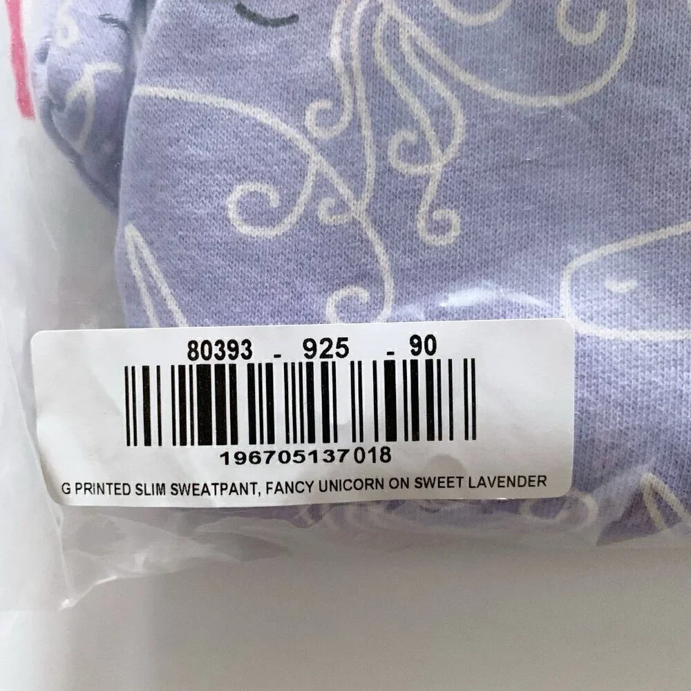 Hanna Andersson Girl Printed Slim Fit Sweatpant 3T 90 Cm